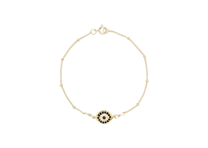 Gold Plated Delicate CZ Studded Bracelet